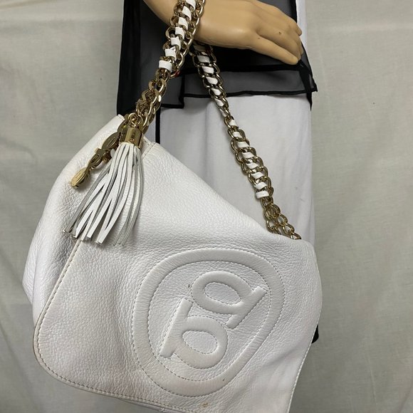 Bebe White Leather Shoulder Bag - Picture 6 of 9